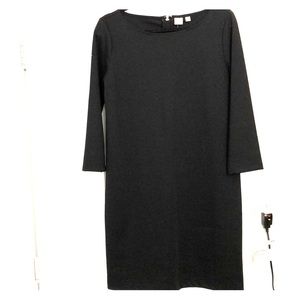 Black A line with fo leather back zipper